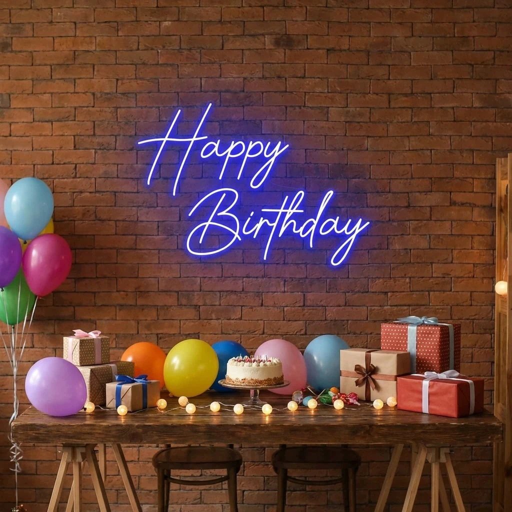 Happy Birthday Led Neon Sign Light