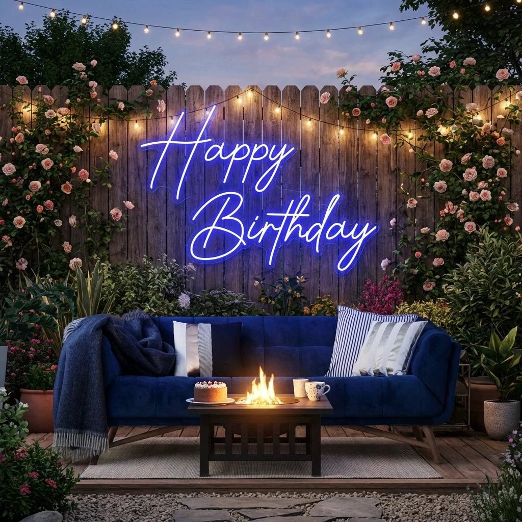 Happy Birthday Led Neon Sign Light