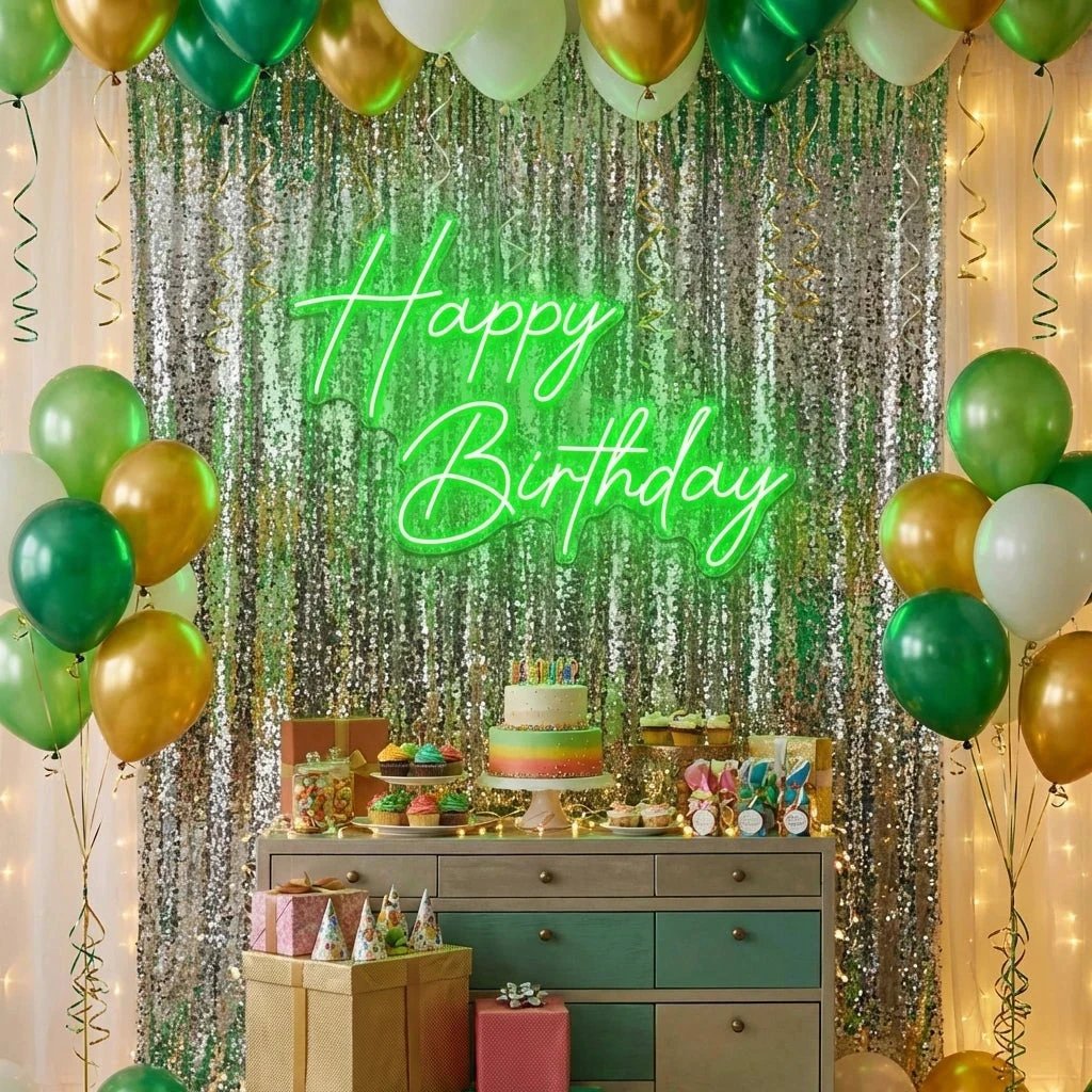 Happy Birthday Led Neon Sign Light
