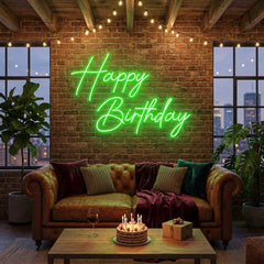 Happy Birthday Led Neon Sign Light