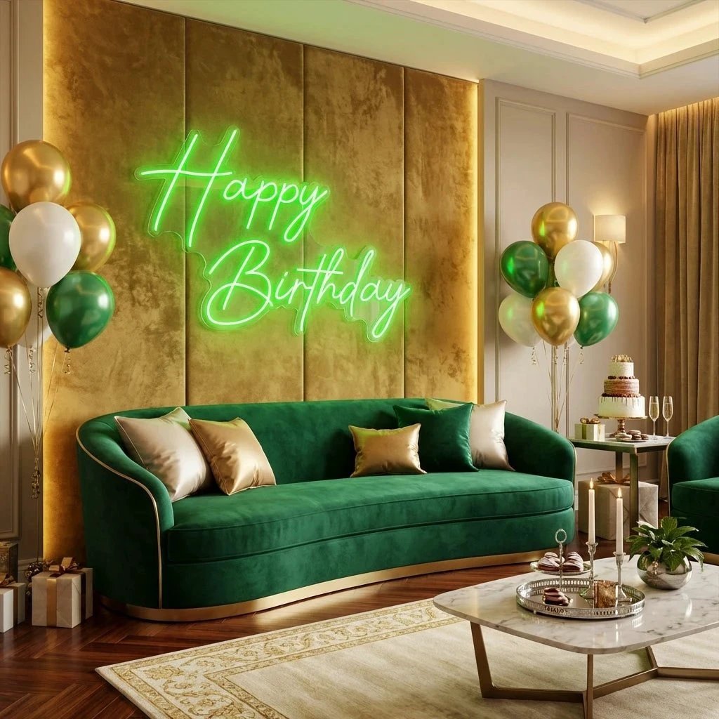 Happy Birthday Led Neon Sign Light