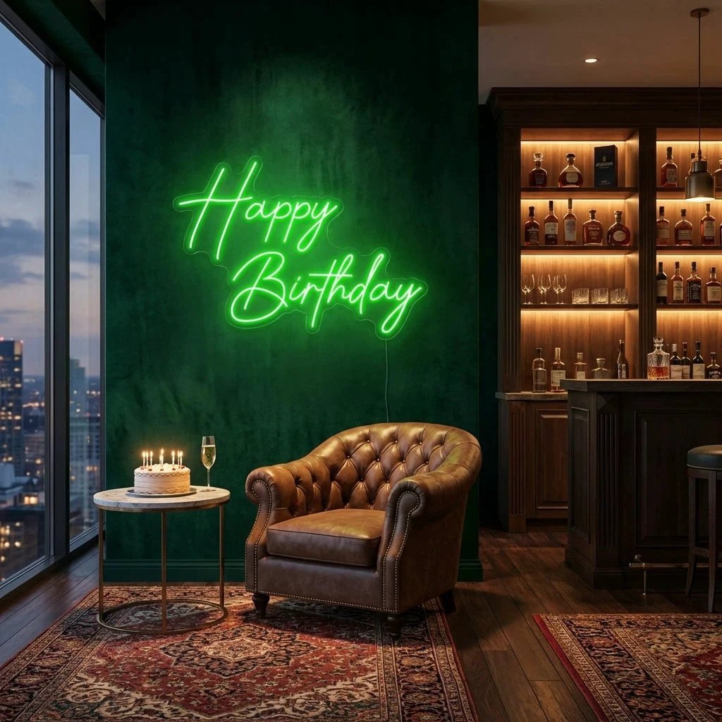 Happy Birthday Led Neon Sign Light