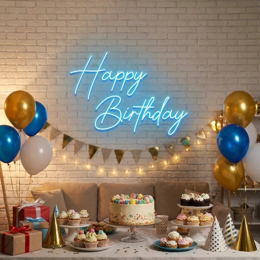Happy Birthday Led Neon Sign Light