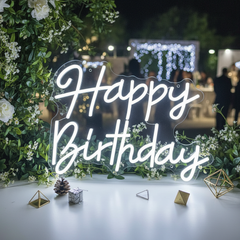 Happy Birthday Neon Sign for Party Decor