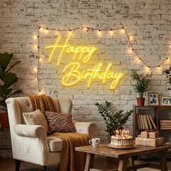 Happy Birthday Led Neon Sign Light