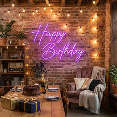 Happy Birthday Led Neon Sign Light