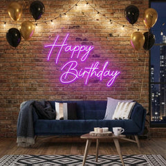 Happy Birthday Led Neon Sign Light