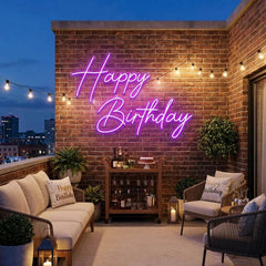 Happy Birthday Led Neon Sign Light