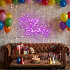 Happy Birthday Led Neon Sign Light