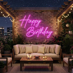 Happy Birthday Led Neon Sign Light