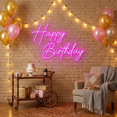Happy Birthday Led Neon Sign Light