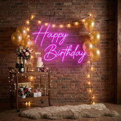 Happy Birthday Led Neon Sign Light