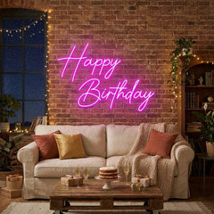 Happy Birthday Led Neon Sign Light
