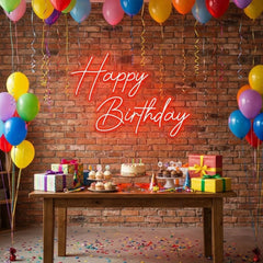 Happy Birthday Led Neon Sign Light