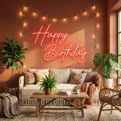 Happy Birthday Led Neon Sign Light