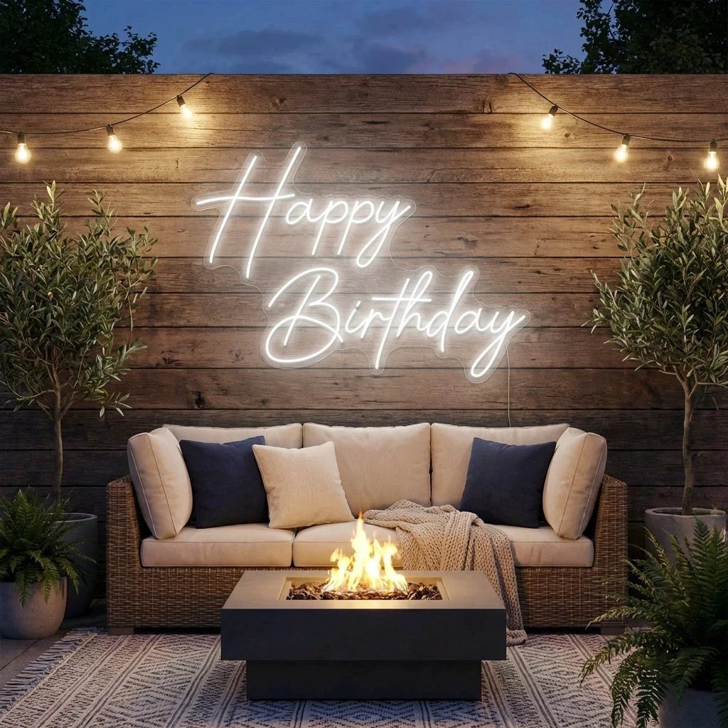 Happy Birthday Led Neon Sign Light