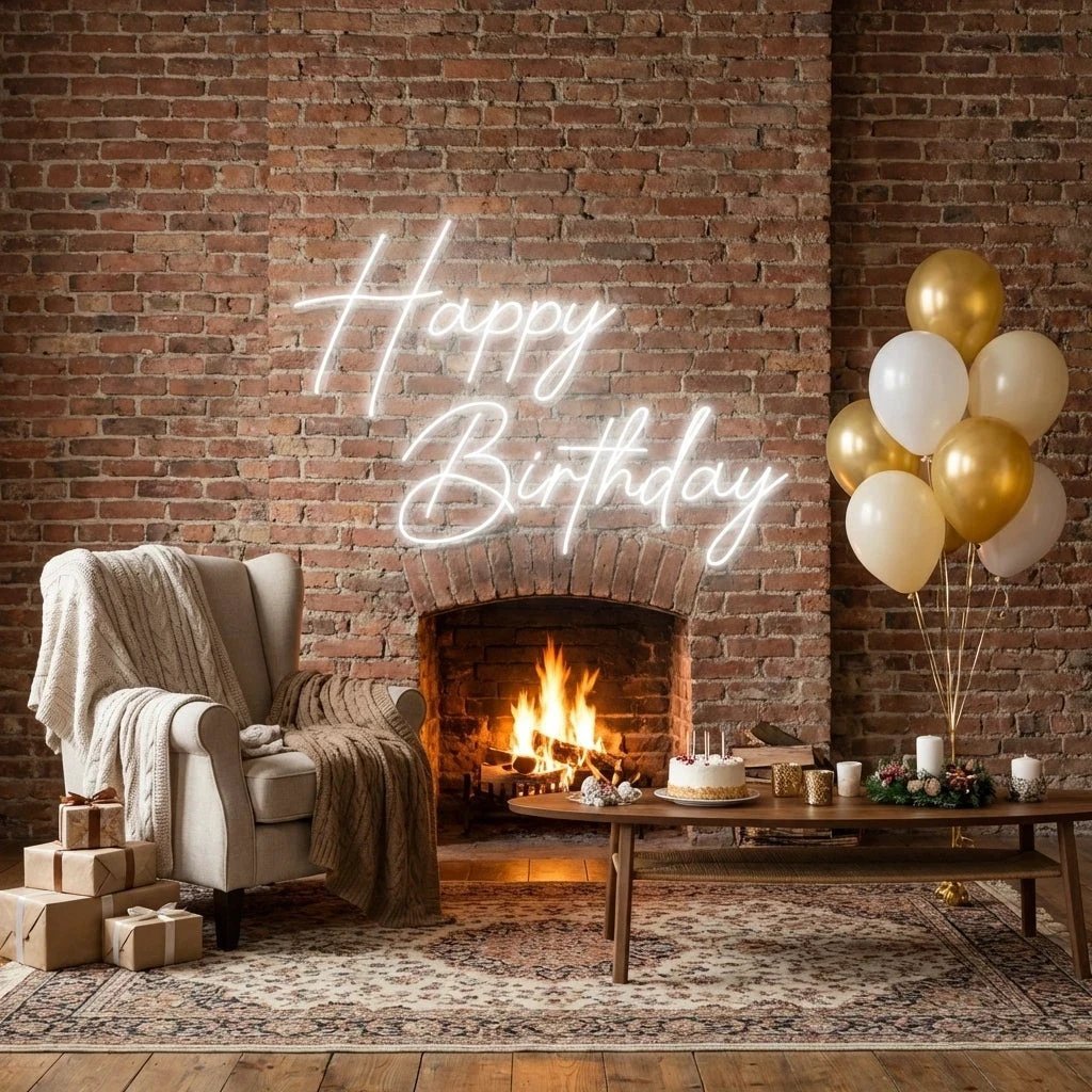 Happy Birthday Led Neon Sign Light