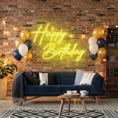 Happy Birthday Led Neon Sign Light