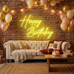 Happy Birthday Led Neon Sign Light