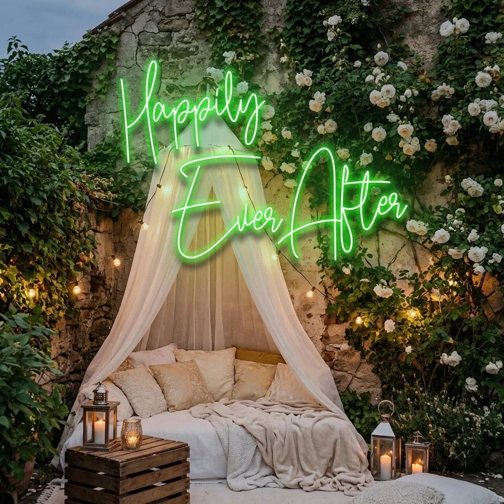 Happily Ever After Led Neon Sign Light