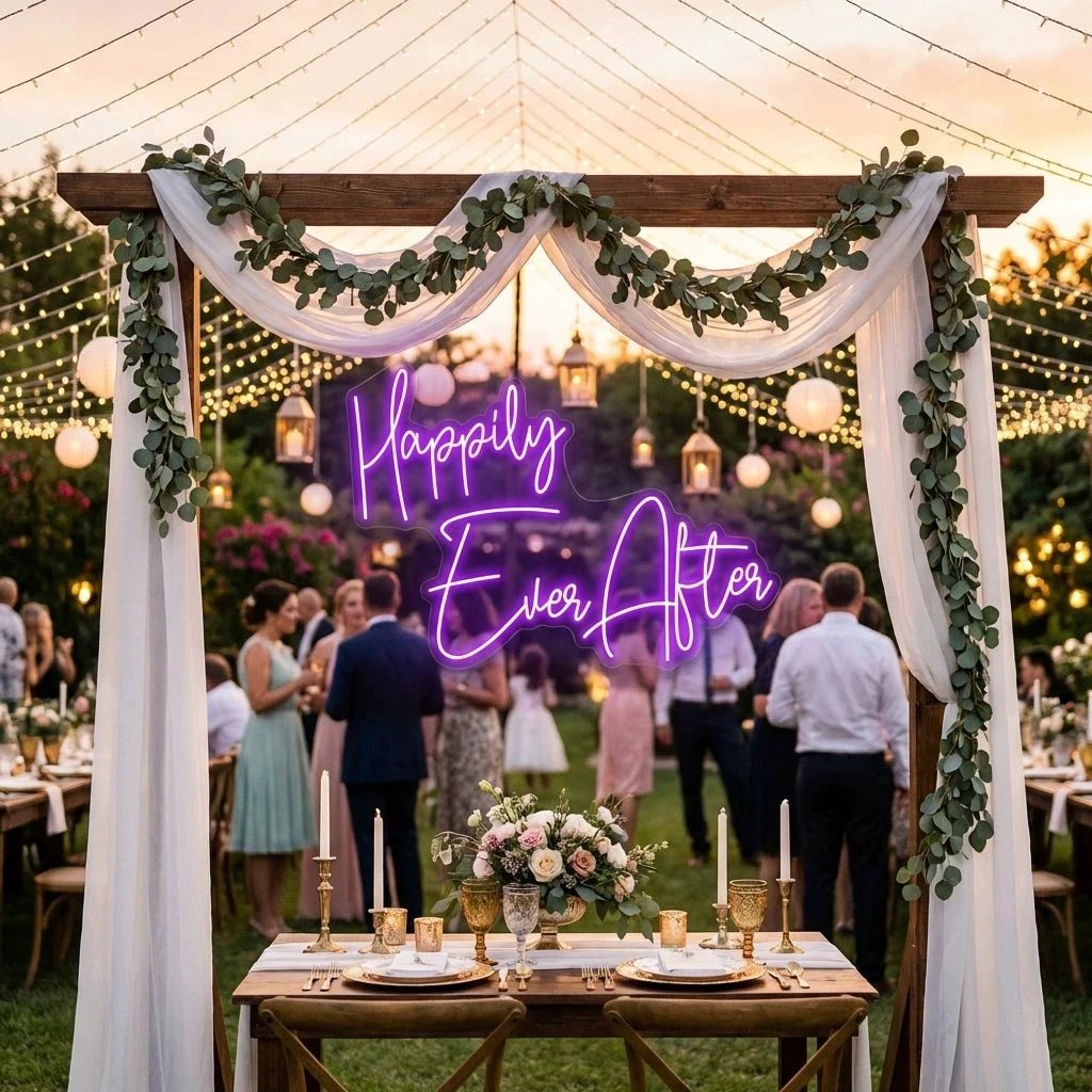 Happily Ever After Led Neon Sign Light
