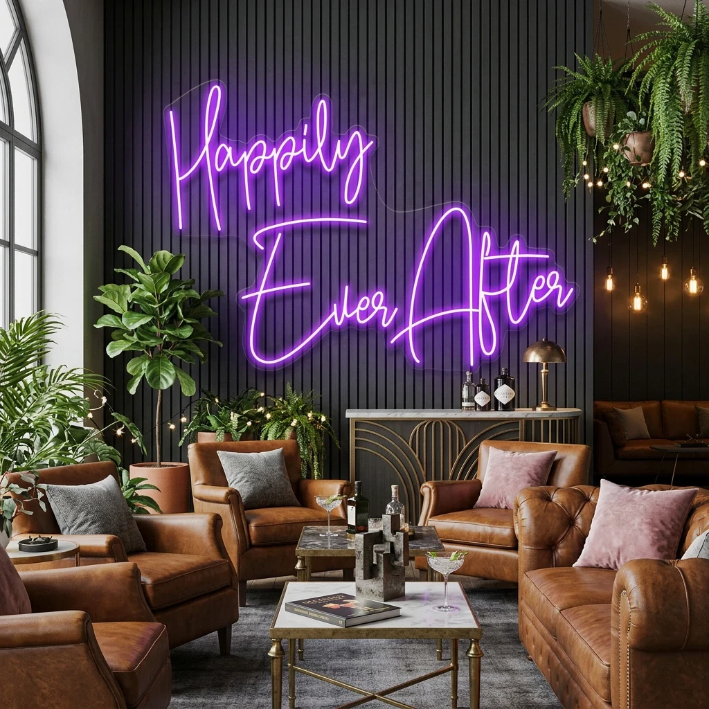 Happily Ever After Led Neon Sign Light