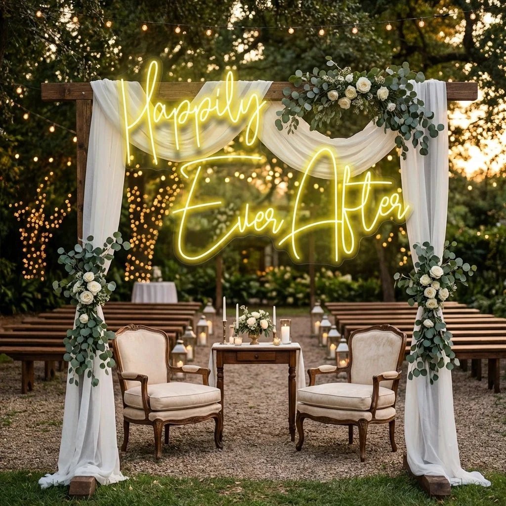 Happily Ever After Led Neon Sign Light
