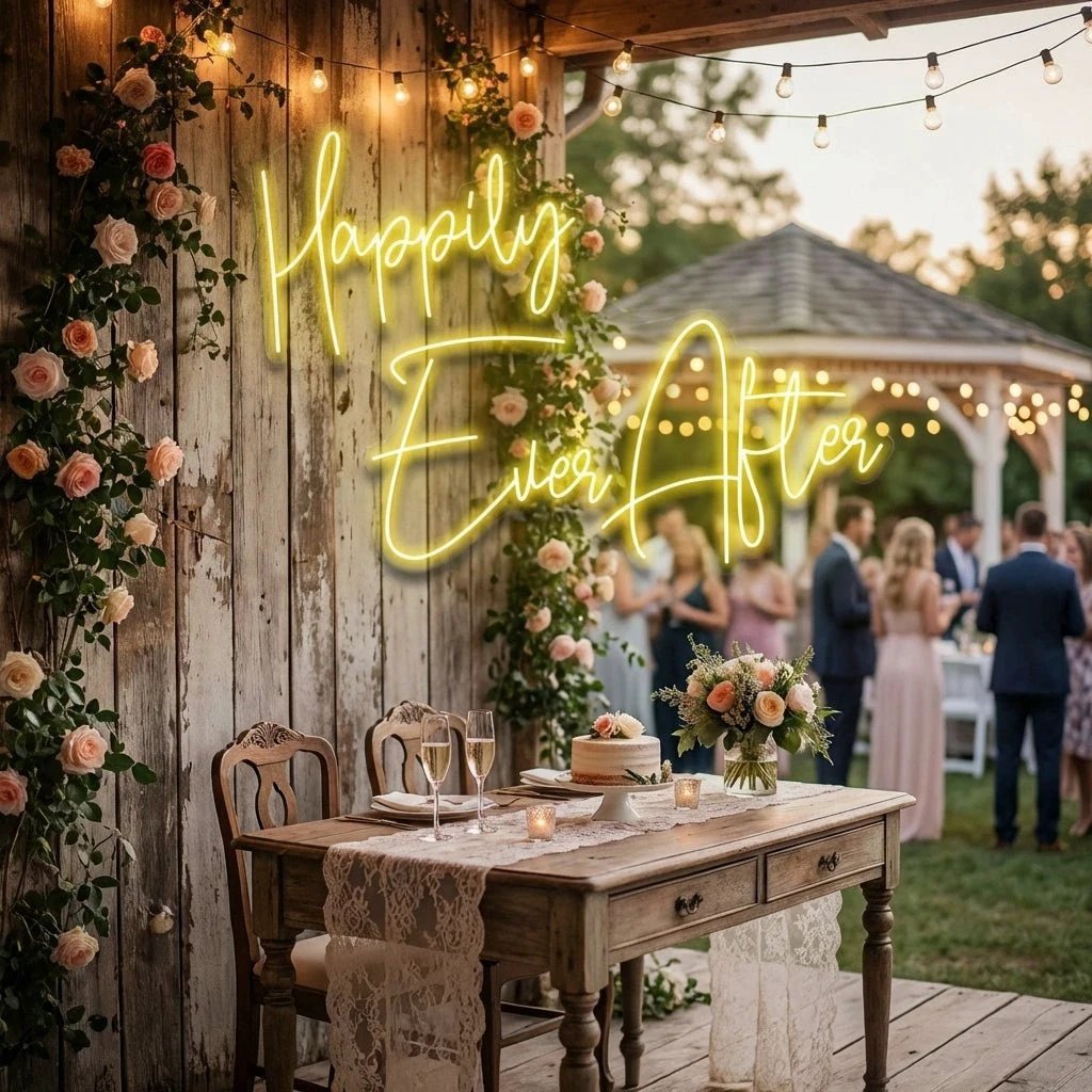 Happily Ever After Led Neon Sign Light