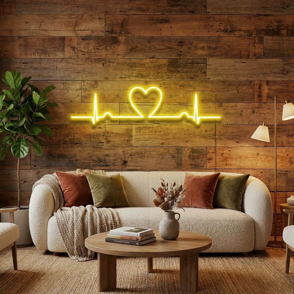 Heart Beat Led Neon Sign Light