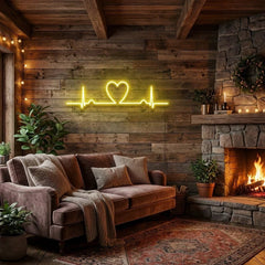 Heart Beat Led Neon Sign Light