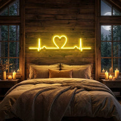 Heart Beat Led Neon Sign Light
