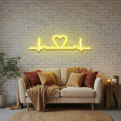 Heart Beat Led Neon Sign Light