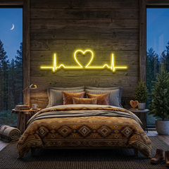 Heart Beat Led Neon Sign Light