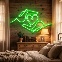 Heart Hand Led Neon Sign Light