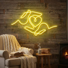 Heart Hand Led Neon Sign Light
