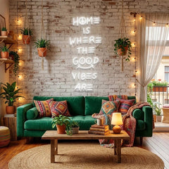 Home Is Where The Good Vibes Are Led Neon Sign Light