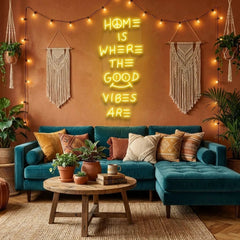 Home Is Where The Good Vibes Are Led Neon Sign Light