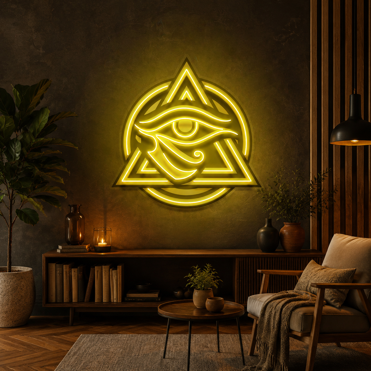Horus Eye Led Neon Acrylic Artwork