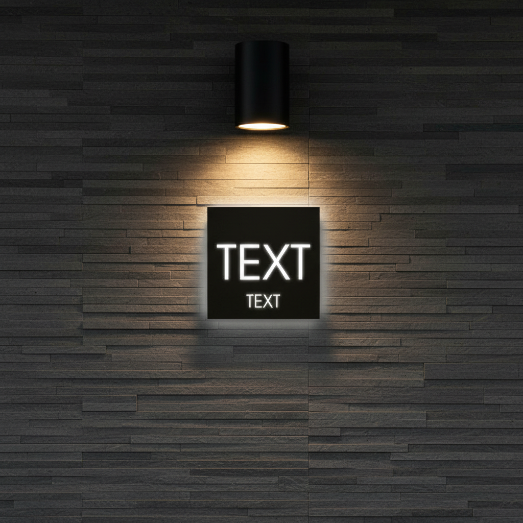 Custom Led Address Number Sign House Sign Light Box