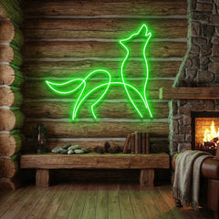 Howling Dog Led Neon Sign Light
