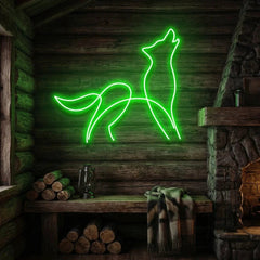 Howling Dog Led Neon Sign Light