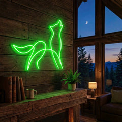 Howling Dog Led Neon Sign Light