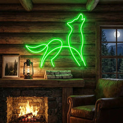 Howling Dog Led Neon Sign Light