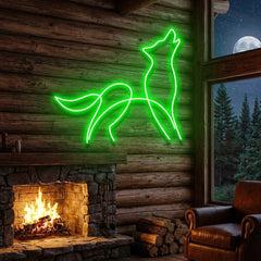 Howling Dog Led Neon Sign Light