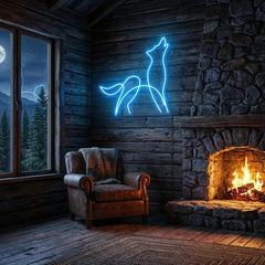 Howling Dog Led Neon Sign Light