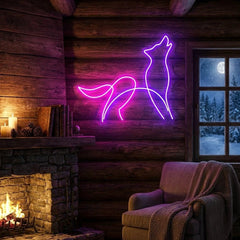 Howling Dog Led Neon Sign Light