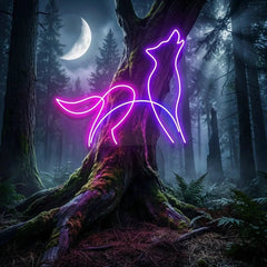 Howling Dog Led Neon Sign Light
