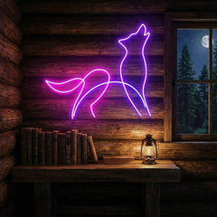 Howling Dog Led Neon Sign Light