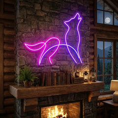 Howling Dog Led Neon Sign Light