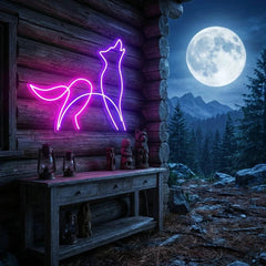 Howling Dog Led Neon Sign Light